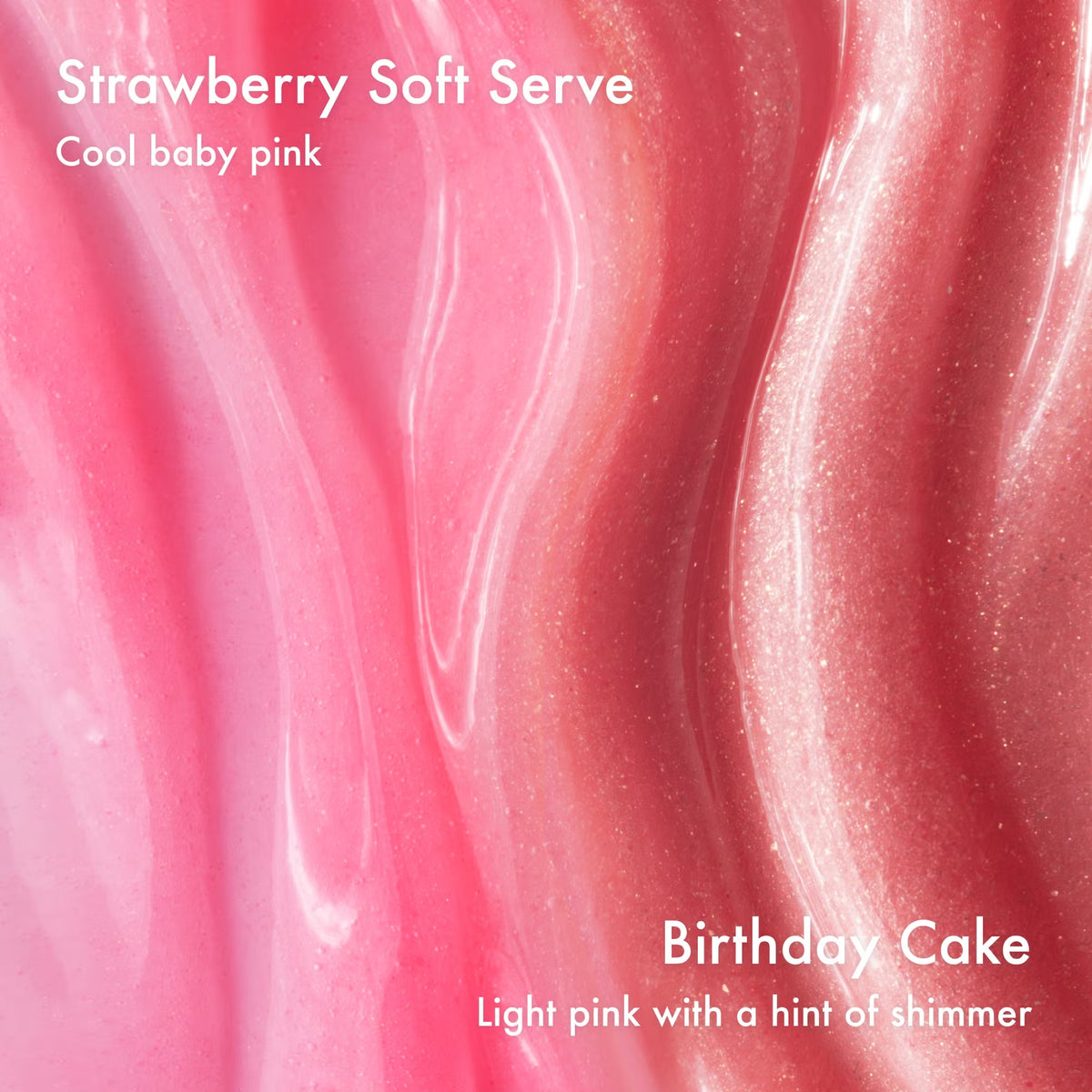 Summer Fridays Sweet Pink Duo Set swatch of strawberry soft serve and birthday cake