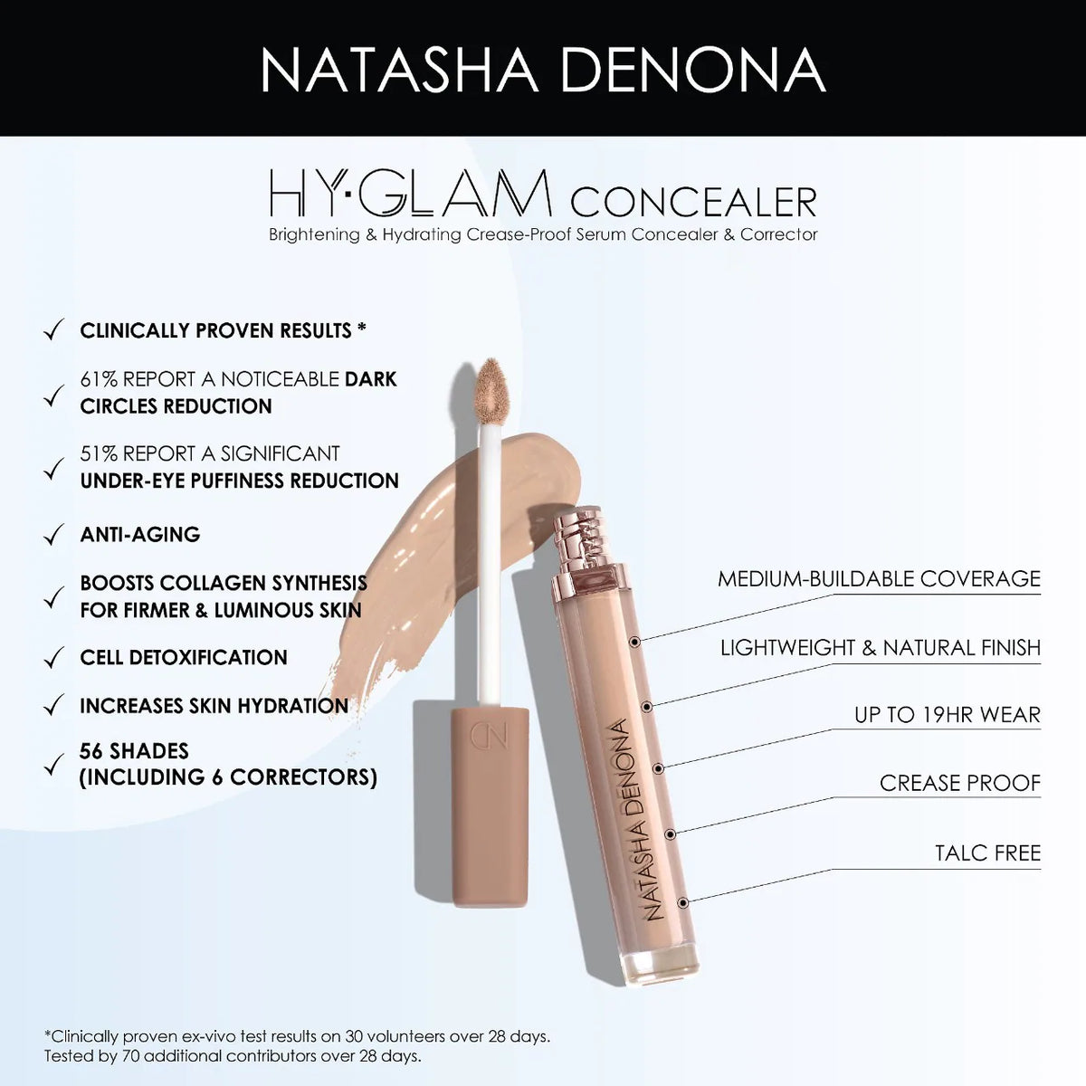 Natasha Denona Hy-Glam Concealer in Y4 YN6