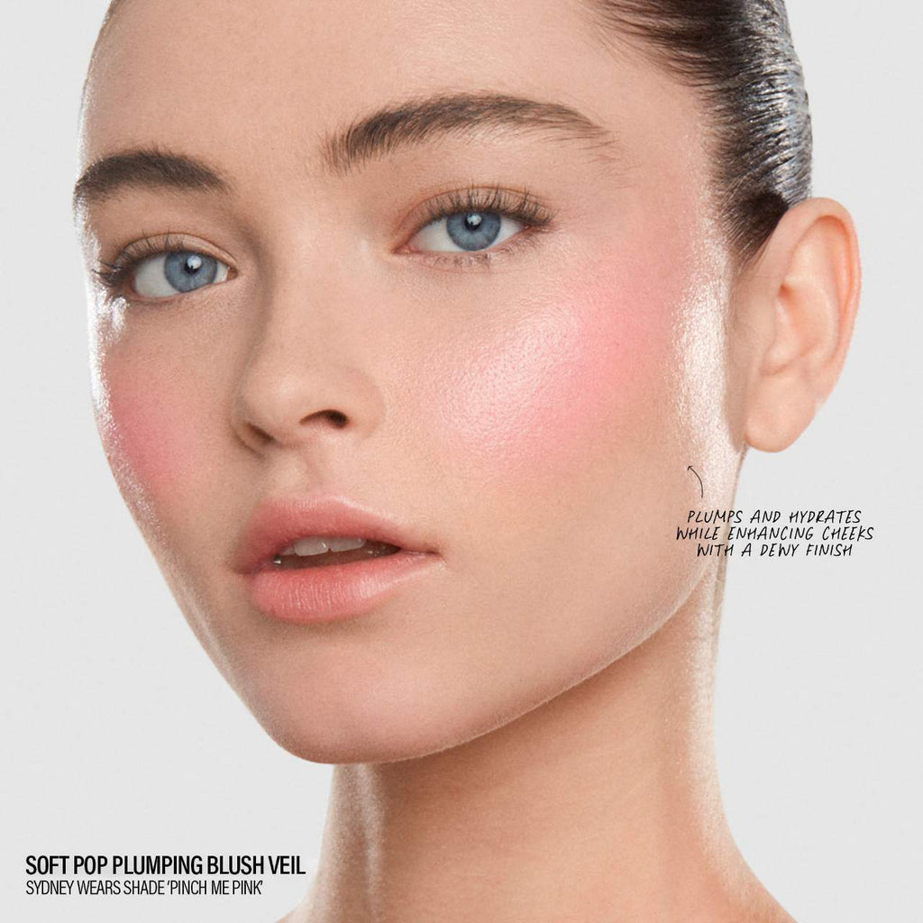 Makeup By Mario Soft Pop Plumping Blush Veil in Pinch Me Pink swatch